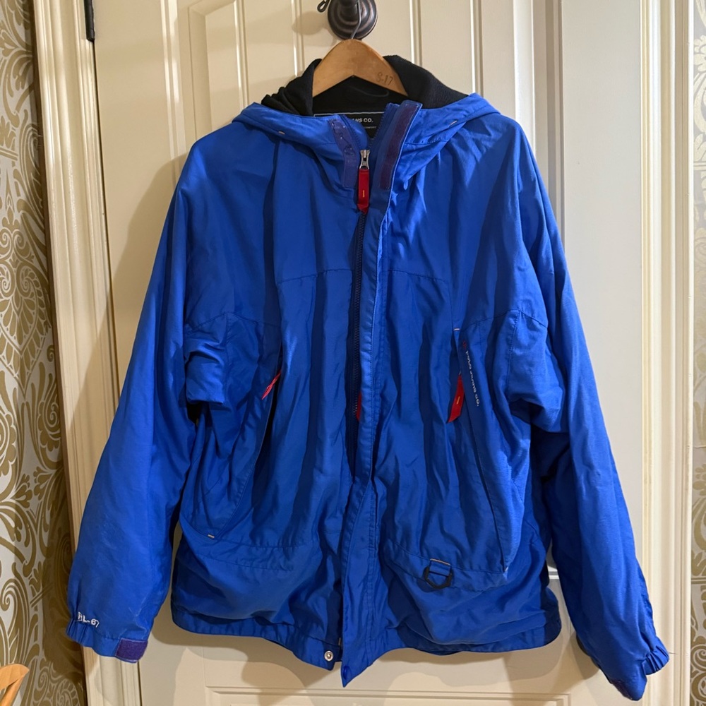 Ralph Lauren Blue Jacket with yellow Logo